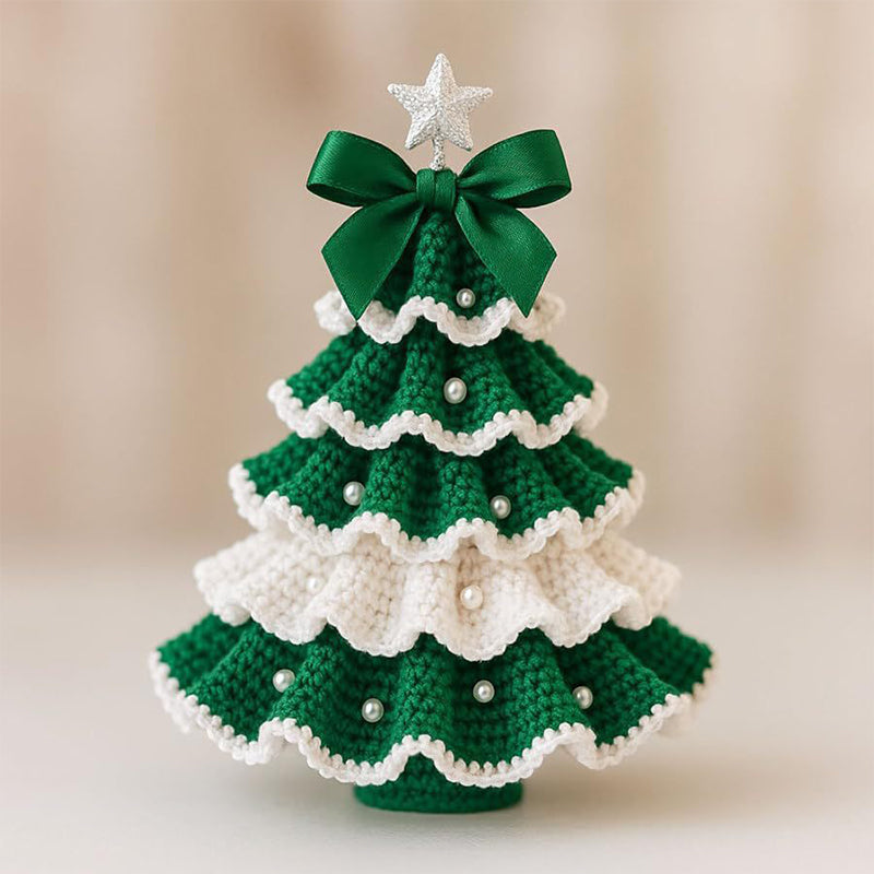Pretty Handmade Crochet Christmas Trees