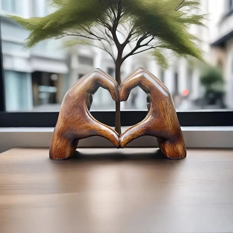 Romantic Heart Resin Figurine