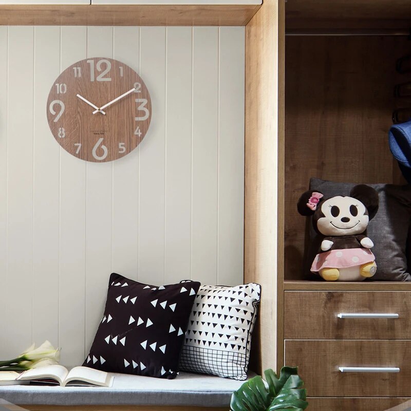 Decorative Wooden 3D Wall Clock