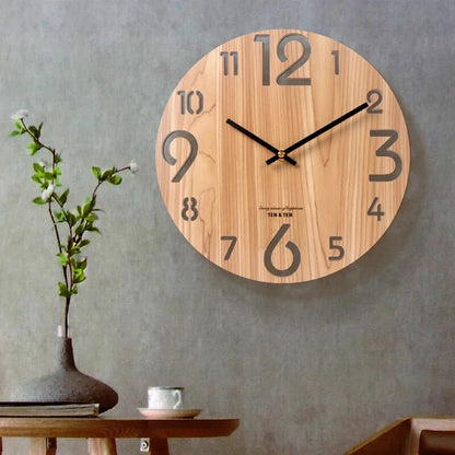 Decorative Wooden 3D Wall Clock - Befez