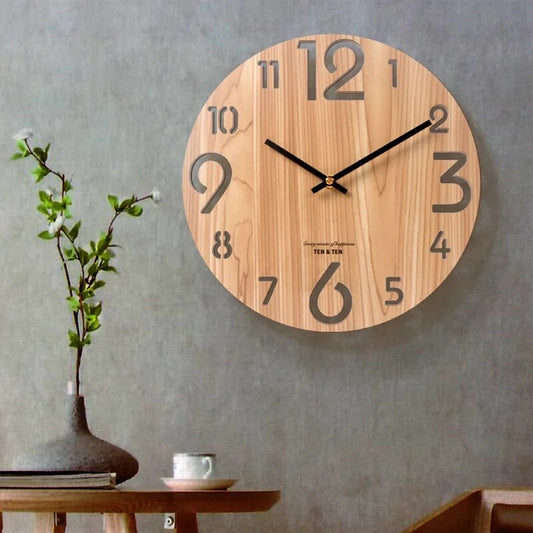 Decorative Wooden 3D Wall Clock - Befez