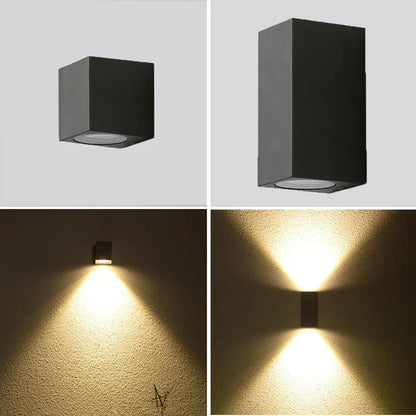 Stylish Outdoor LED Wall Light Black