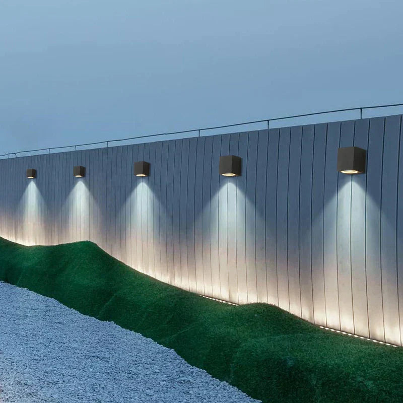 Stylish Outdoor LED Wall Light Black