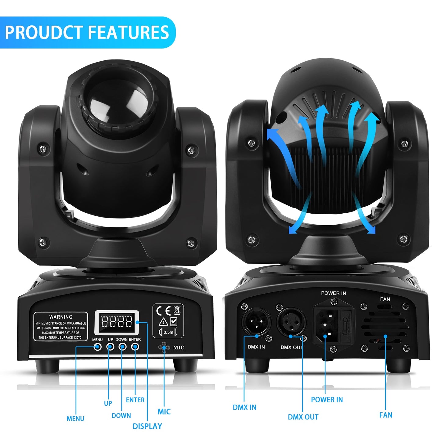 Swiveling Stage Spot Lights