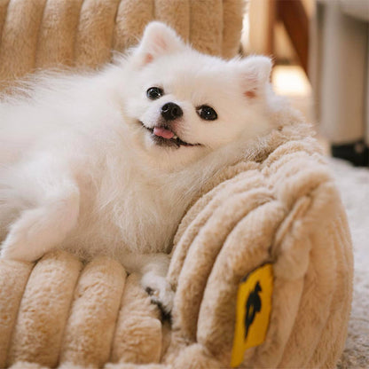 Cozy Pet Bed - Plush Washable Dog Sofa