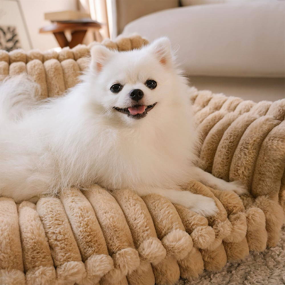 Cozy Pet Bed - Plush Washable Dog Sofa