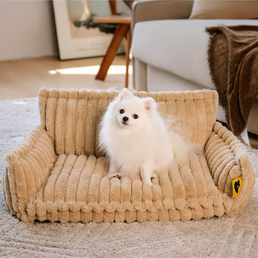 Cozy Pet Bed - Plush Washable Dog Sofa