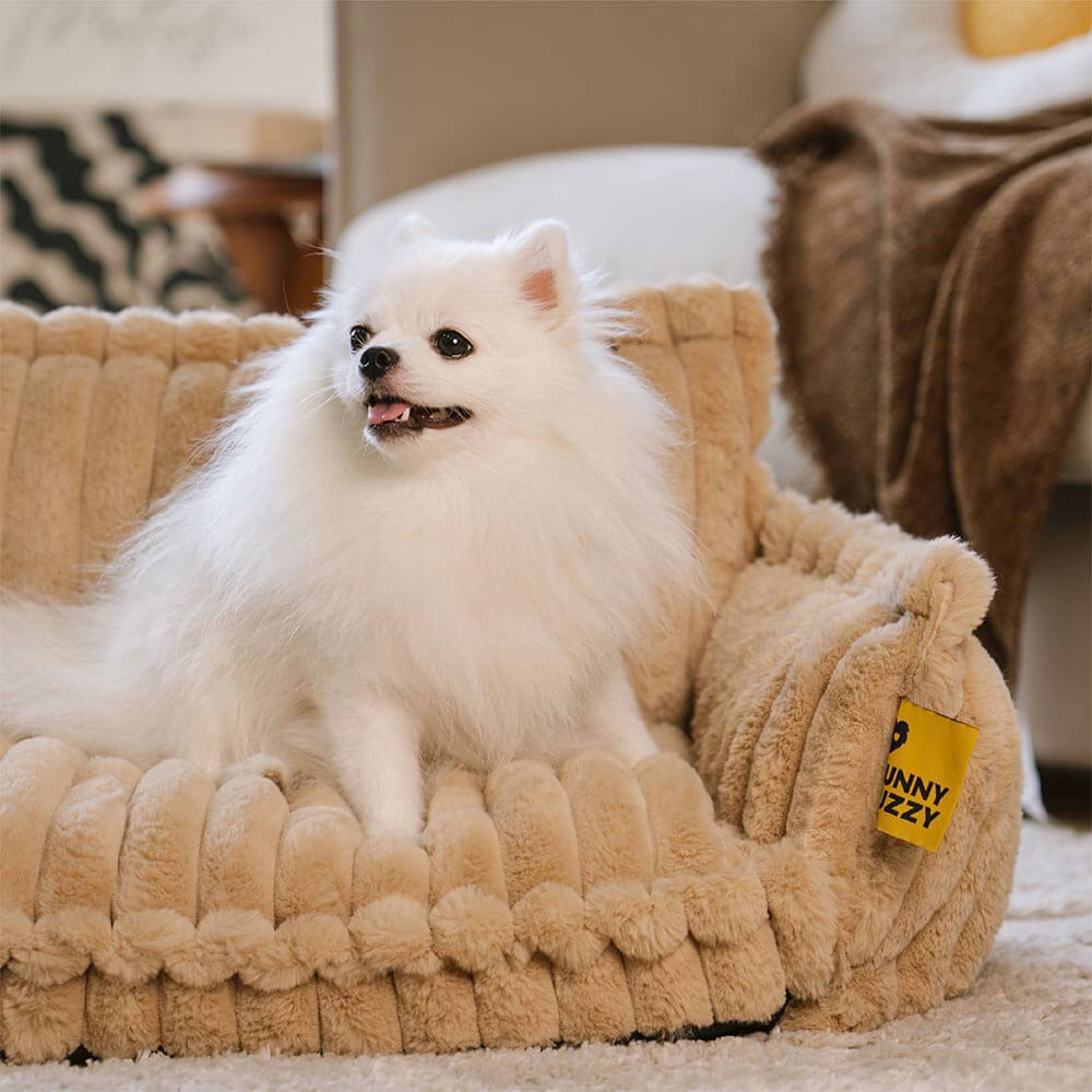 Cozy Pet Bed - Plush Washable Dog Sofa