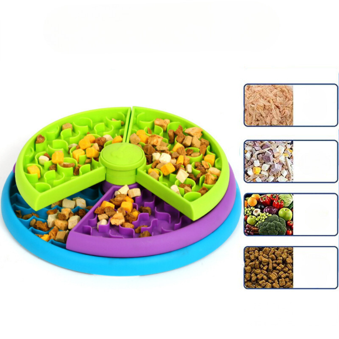Interactive Adjustable Pet Food Bowl