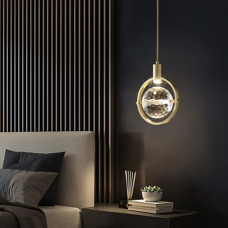 Elegant Circular LED Crystal Ceiling Light