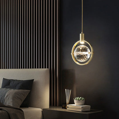 Elegant Circular LED Crystal Ceiling Light