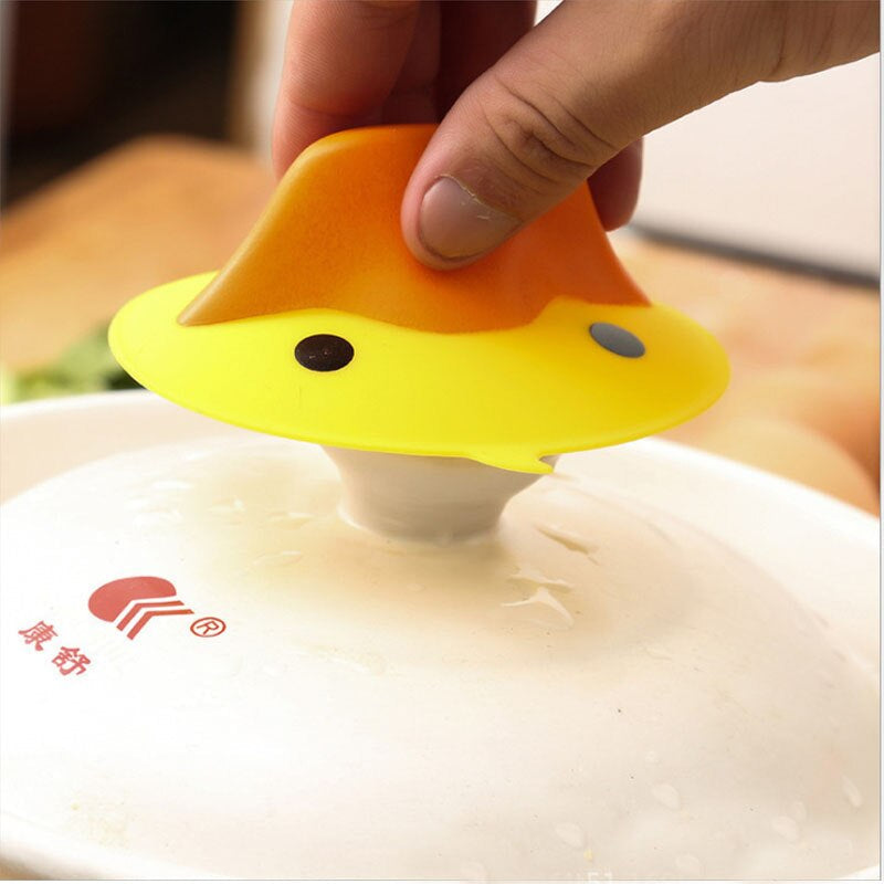 Bright Yellow Quacking Duck Oven Mitts