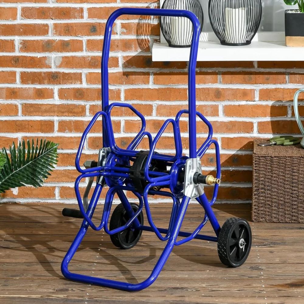 Easy Roll Up Garden Hose Holder Cart - Befez