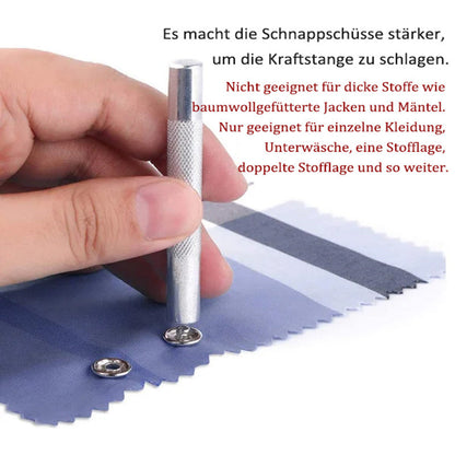 Easy Use Metal Snap Fastener Set