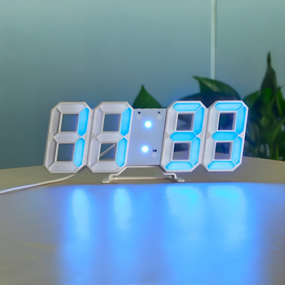 Stylish Digital 3D LED Wall Clock with Easy Operation