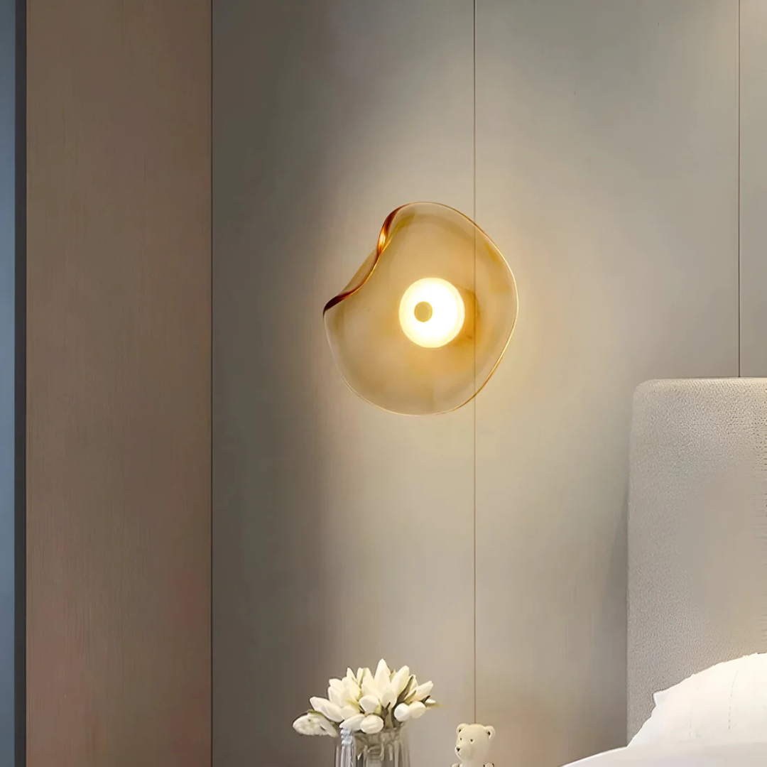 Stylish Round Glass Wall Light