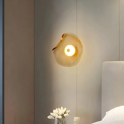 Stylish Round Glass Wall Light