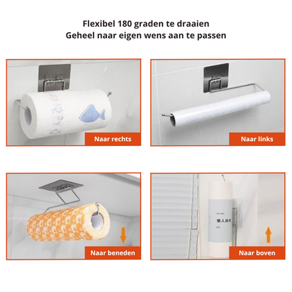 Space Saving Kitchen Paper Towel Holder Set