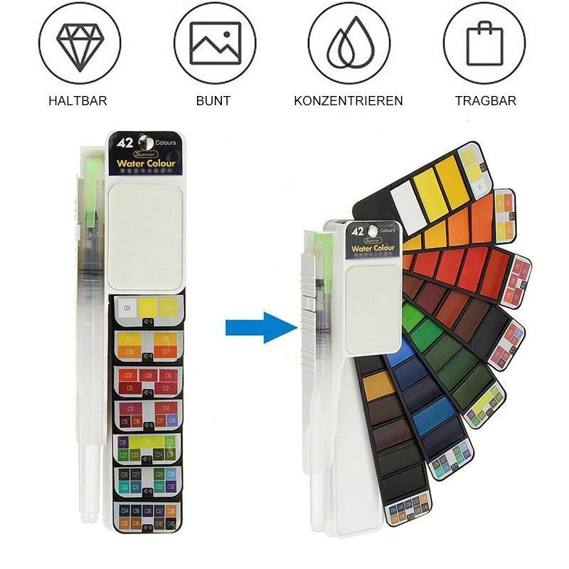 Vibrant Watercolor Gouache Paint Set