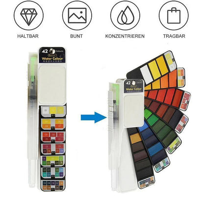 Vibrant Watercolor Gouache Paint Set