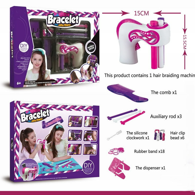Fun Kids Hair Braider Kit with Beads & Accessories