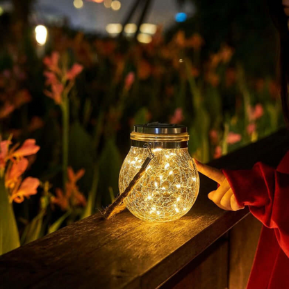 Shattered Effect Outdoor Solar Lamp