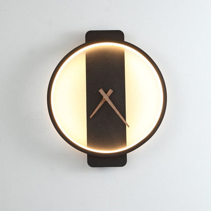 Stylish Round Clock LED Wall Light