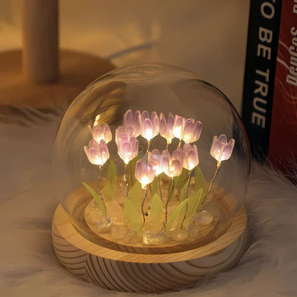 Vibrant Tulip Flower Charm
