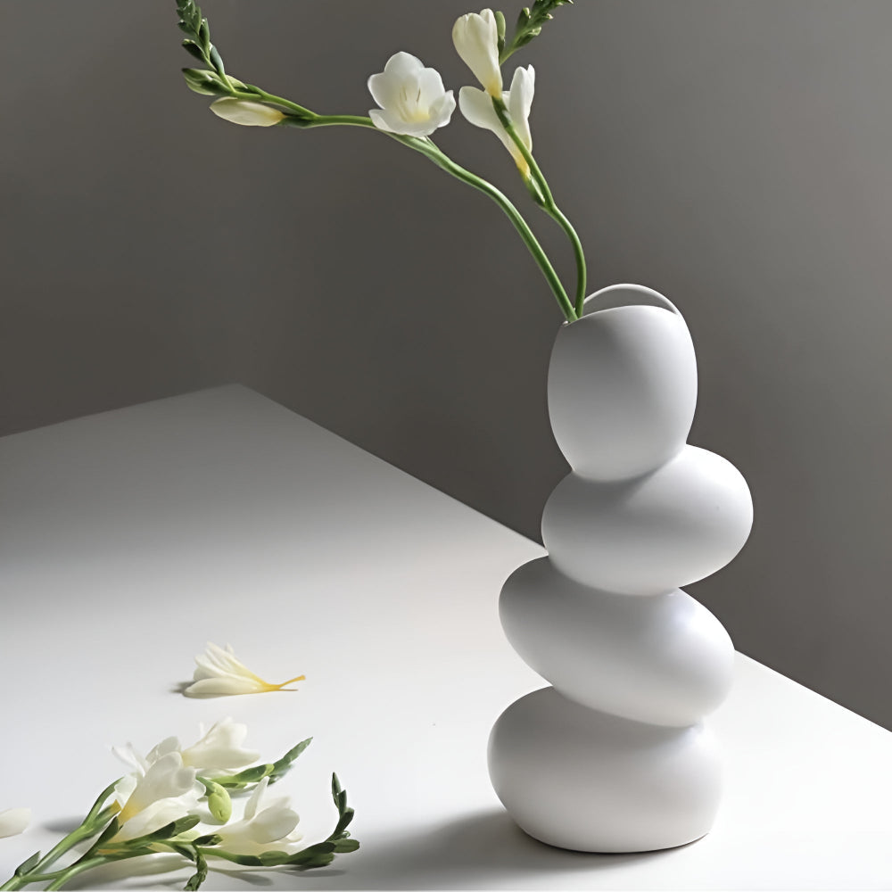 Big Oval Glass Table Decor Centerpiece