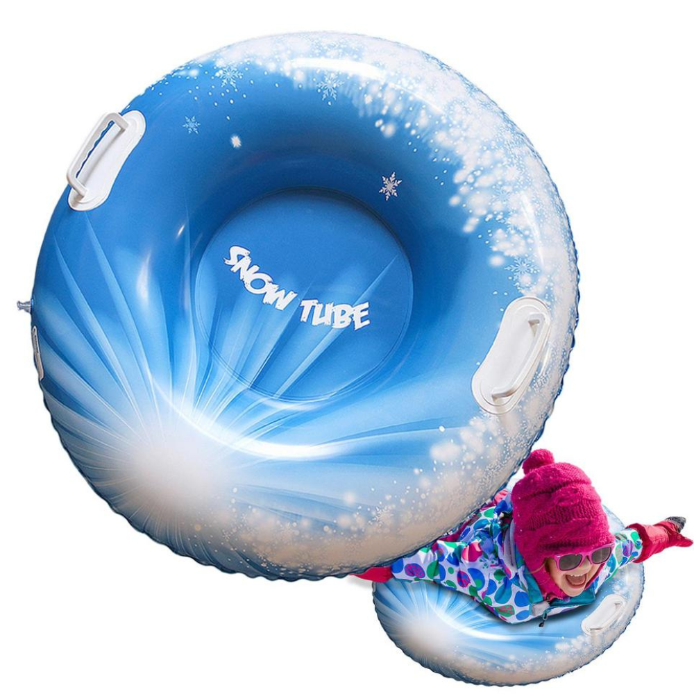 Fun Winter Snow Tube with Double Grip Handles