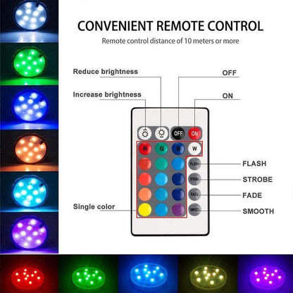 Wireless LED Lamp with Magnetic Base and Remote Control