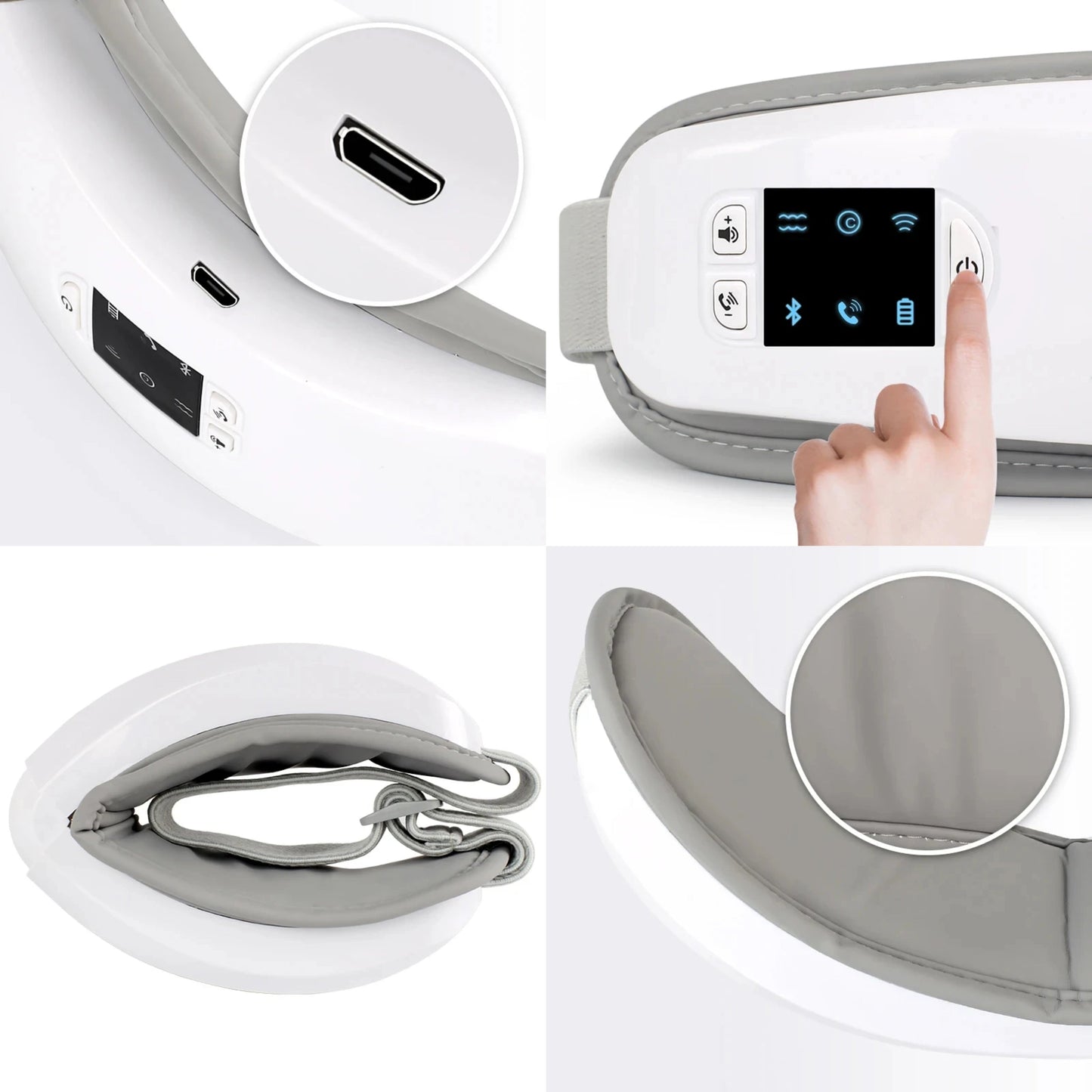 Relaxing Eye Massager with Heat and Vibration Therapy