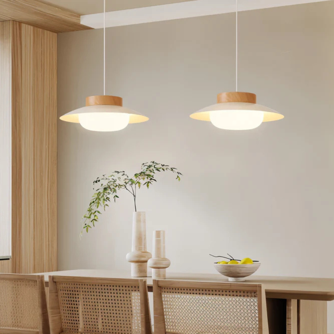 Stylish Cream Hanging Dining Lamp - Befez