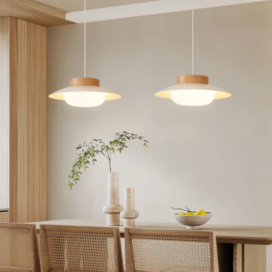 Stylish Cream Hanging Dining Lamp - Befez