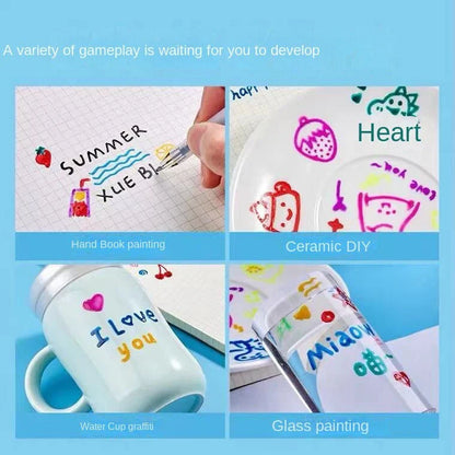 Vibrant Gel Pen Set for Artistic 3D Designs