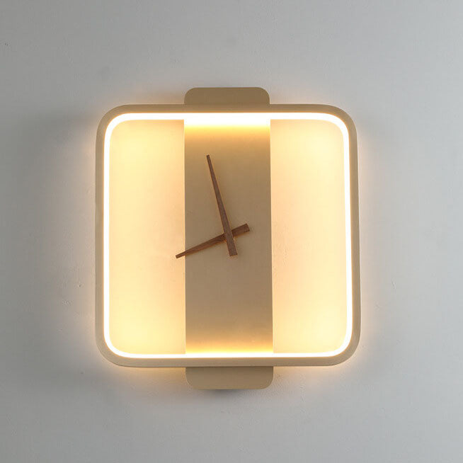 Stylish Round Clock LED Wall Light