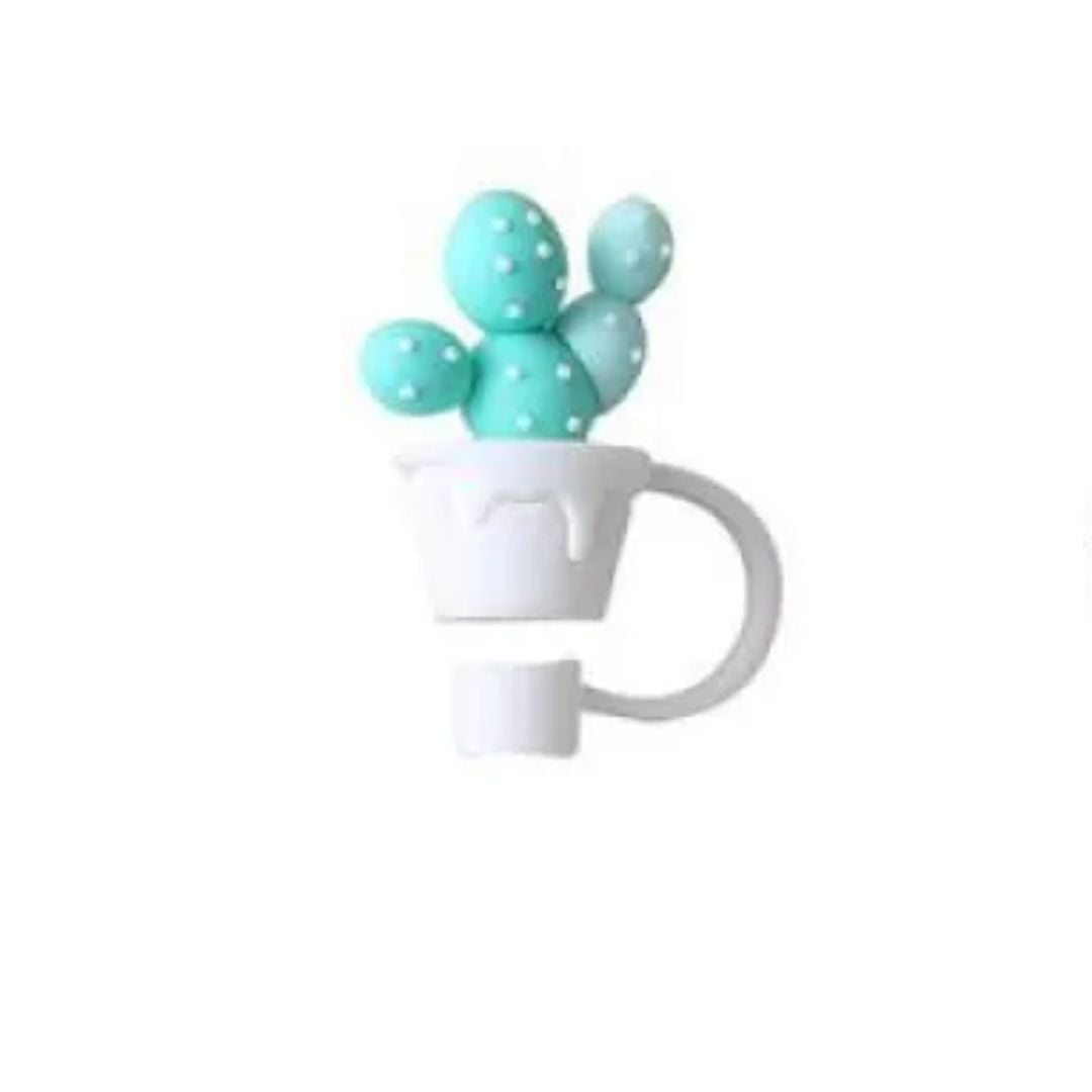 Colorful Silicone Straw Lid & Fun Accessories