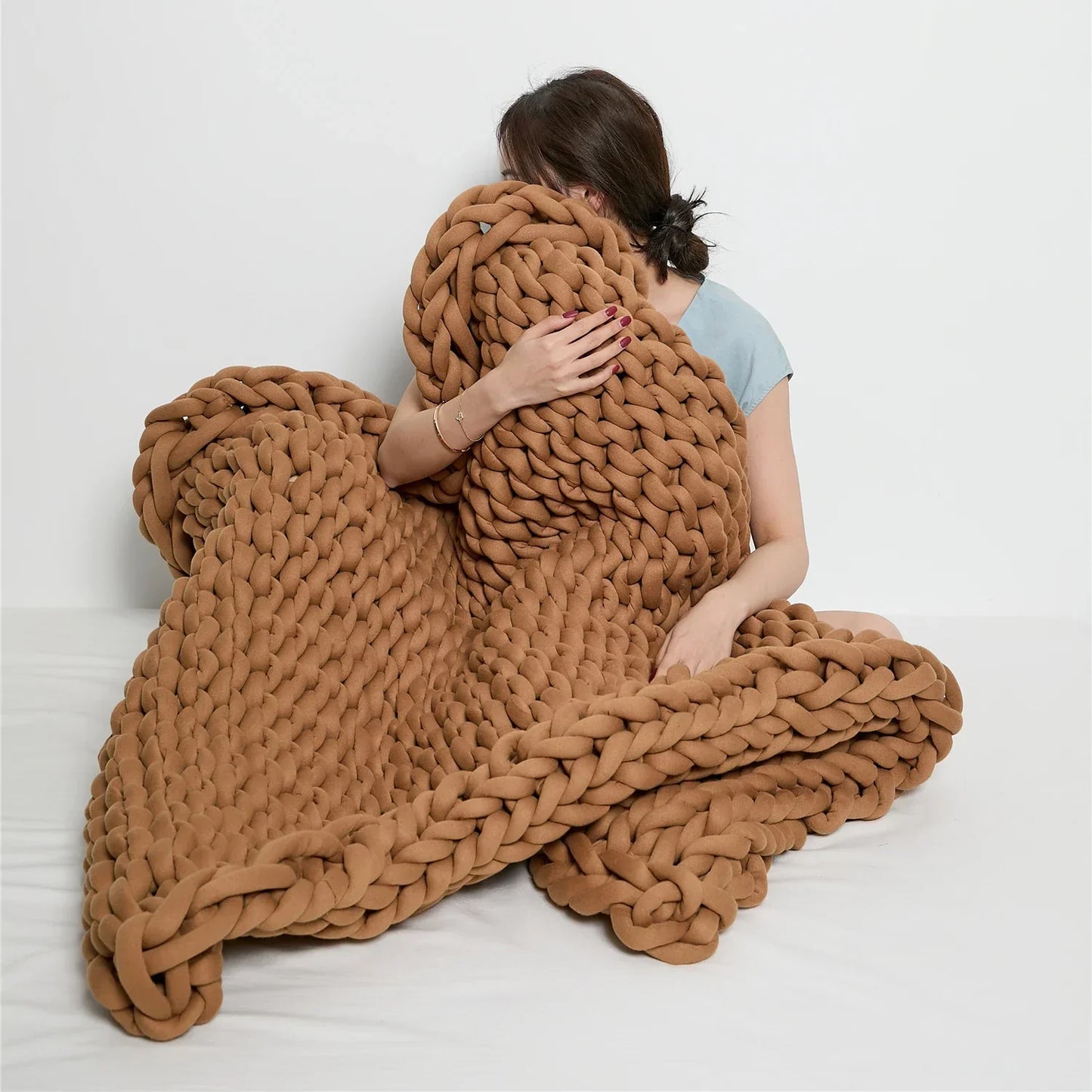 Plush Knit Weighted Blanket for Relaxation