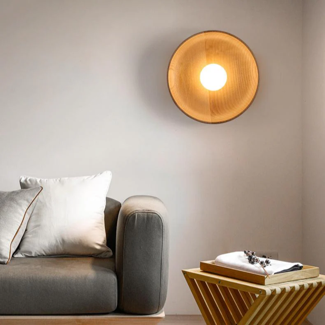 Rustic Wood Wall Light