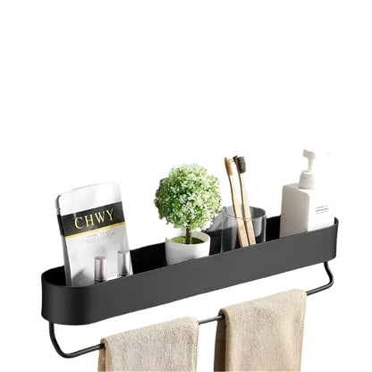 Stylish Bathroom Storage Shelf with Towel Rack