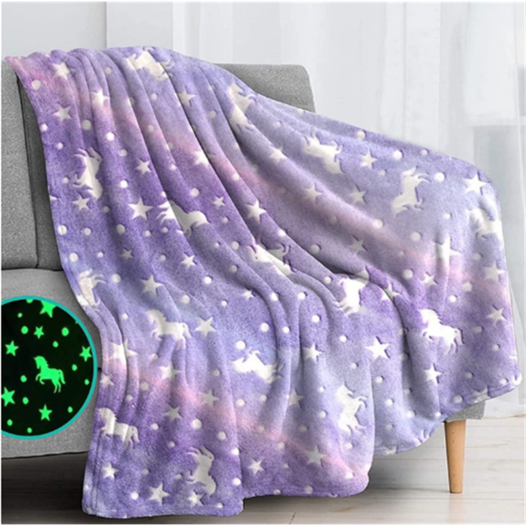 Soft Glow Kids Throw Blanket