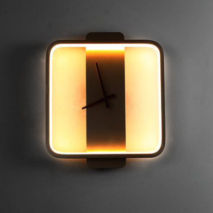 Stylish Round Clock LED Wall Light