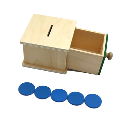Woods Montessori Coin Game - Develops Hand Eye Coordination