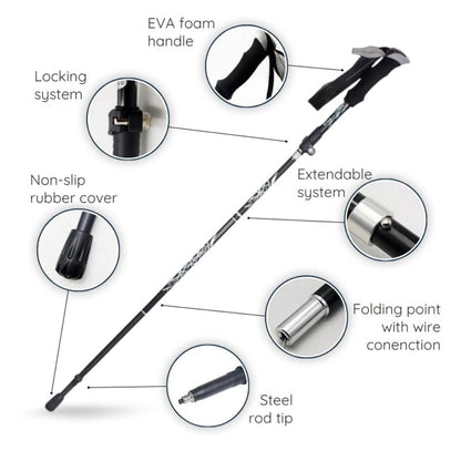 Compact Folding Trekking Pole