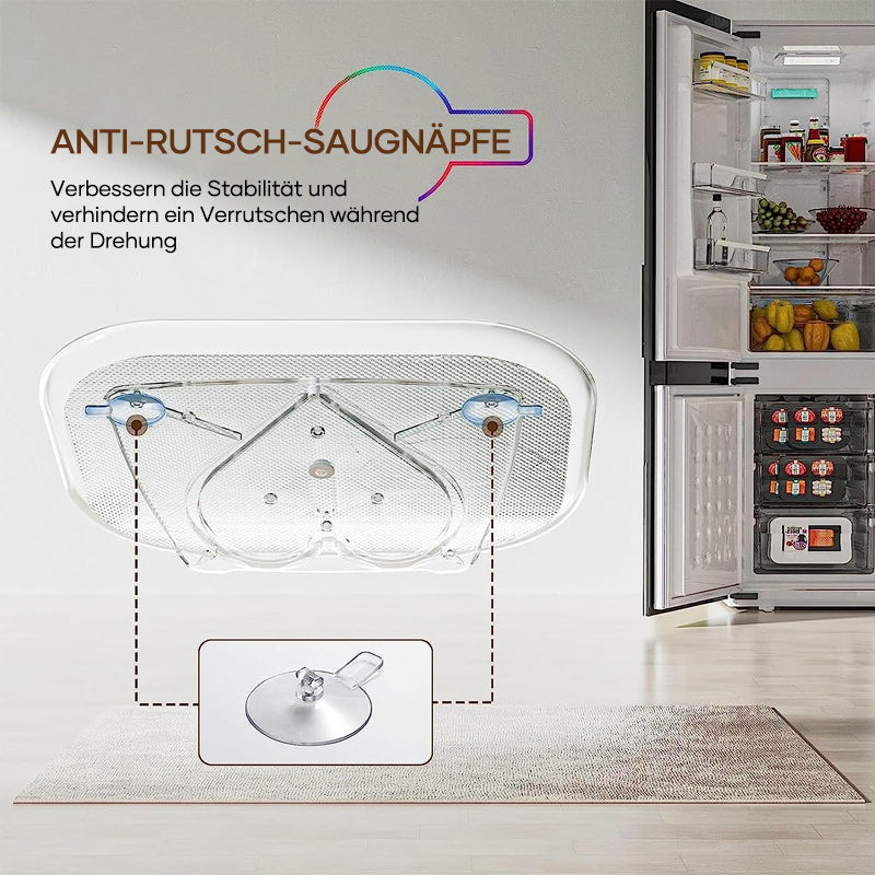 Compact Fridge Spice Storage Carousel