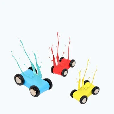 Classic Wood Car Racing Track for Kids