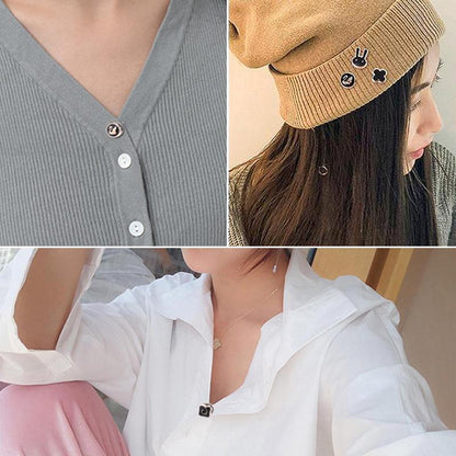 Easy Snap Fasteners - No Sew Button Clips (10 Pack)