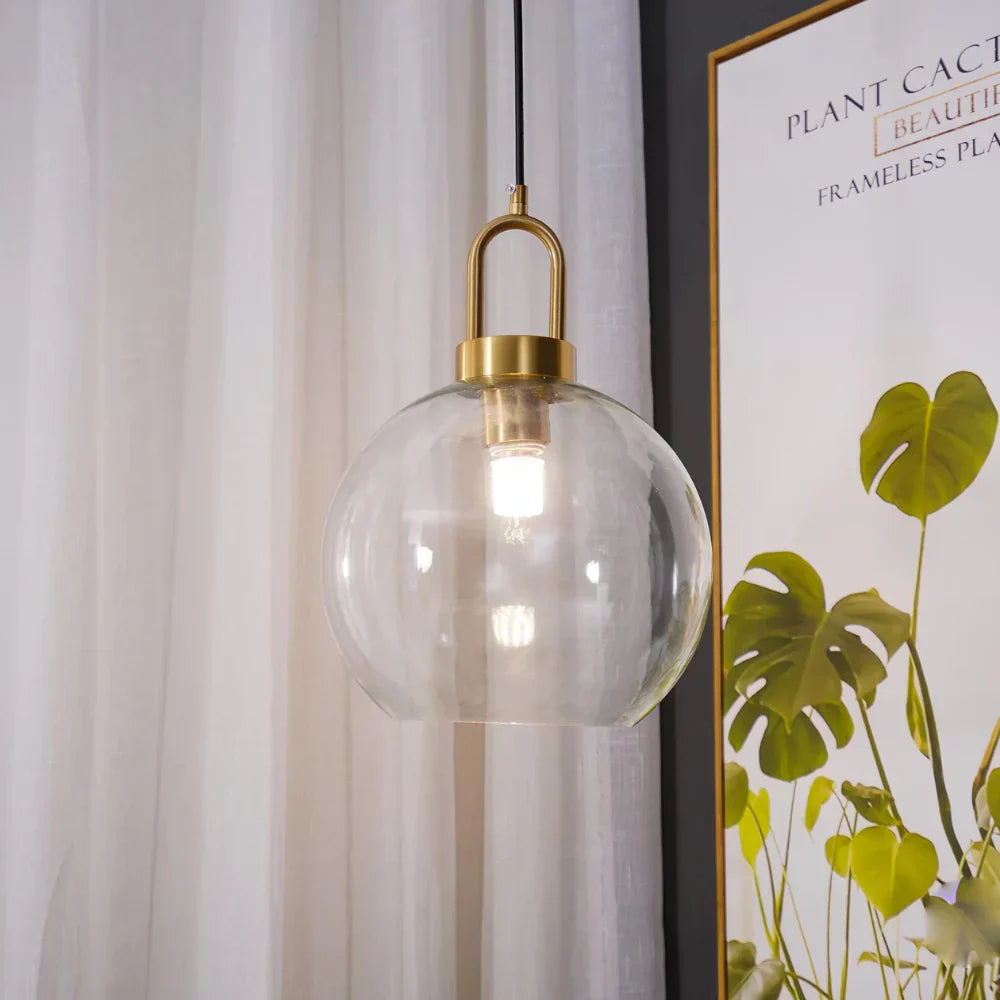 Stylish Glass Hanging Light for Home Dining Areas