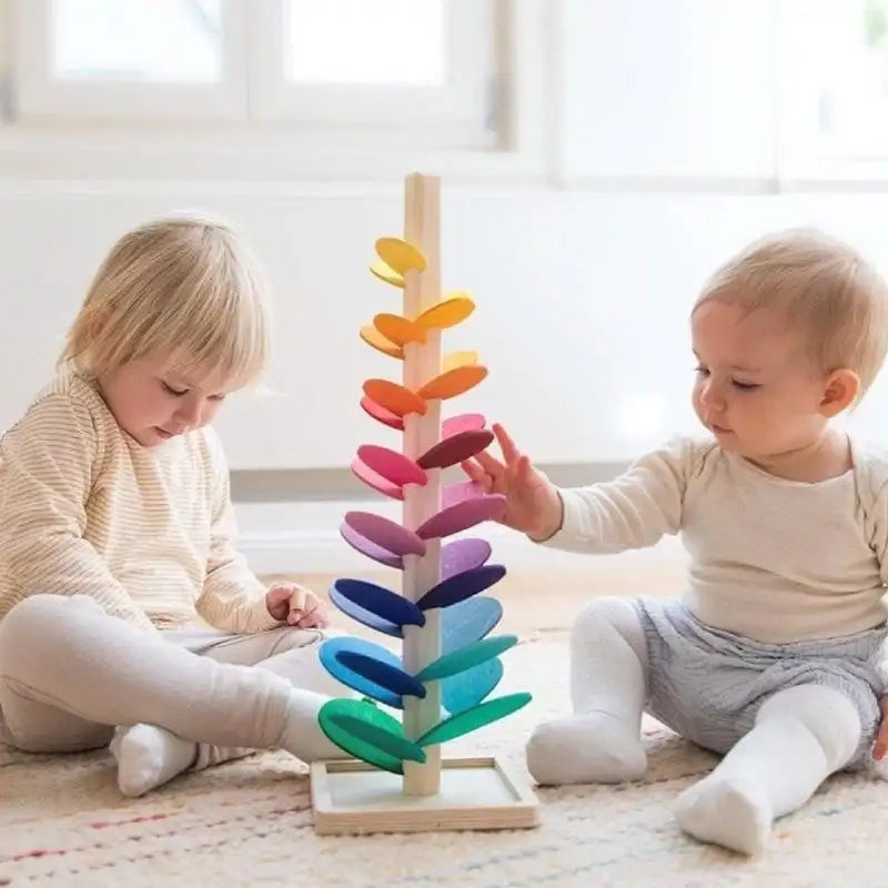 Classic Wooden Marble Run Toy - Befez