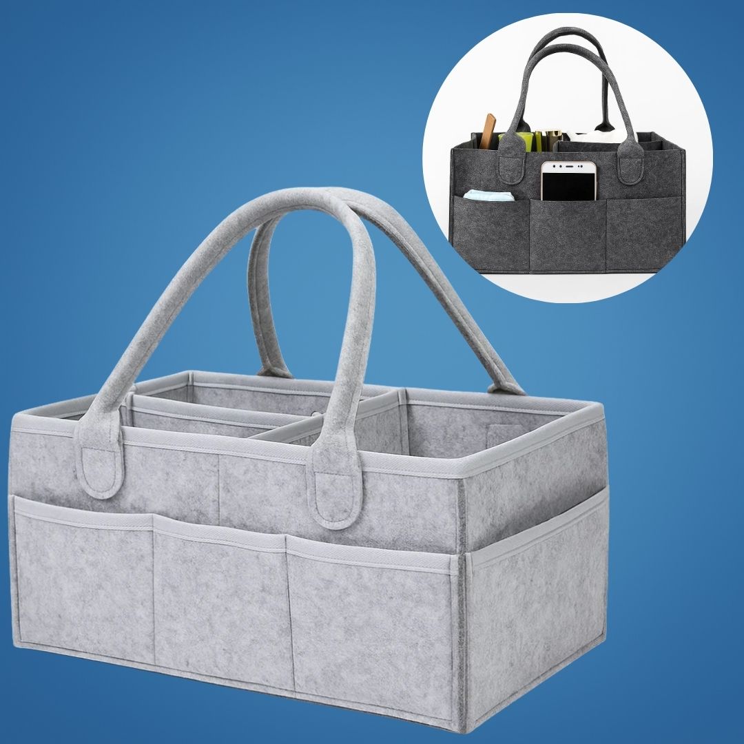 Baby Nursery Storage Caddy - Waterproof Diaper Organizer
